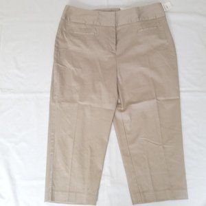 Nwt CATO Khaki Sportswear Capri Pants Sz 10